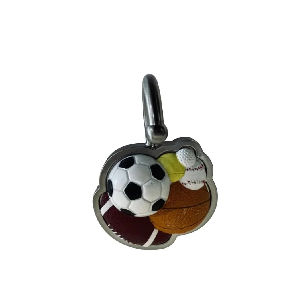 Sports Wall Hooks Hangers Liberty Hardware Balls Coat Jacket Heavy Duty Set 4